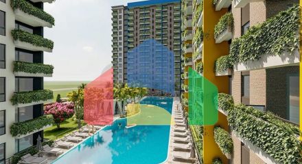 Инвестиционный проект в районе Эрдемли в 200 м от моря