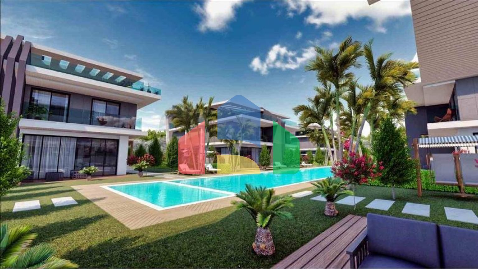 Вілла в комплексі район Дошемеалти-Анталія