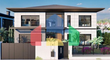 Вилла планировки 4+1 в районе Дошемеалты - Анталия