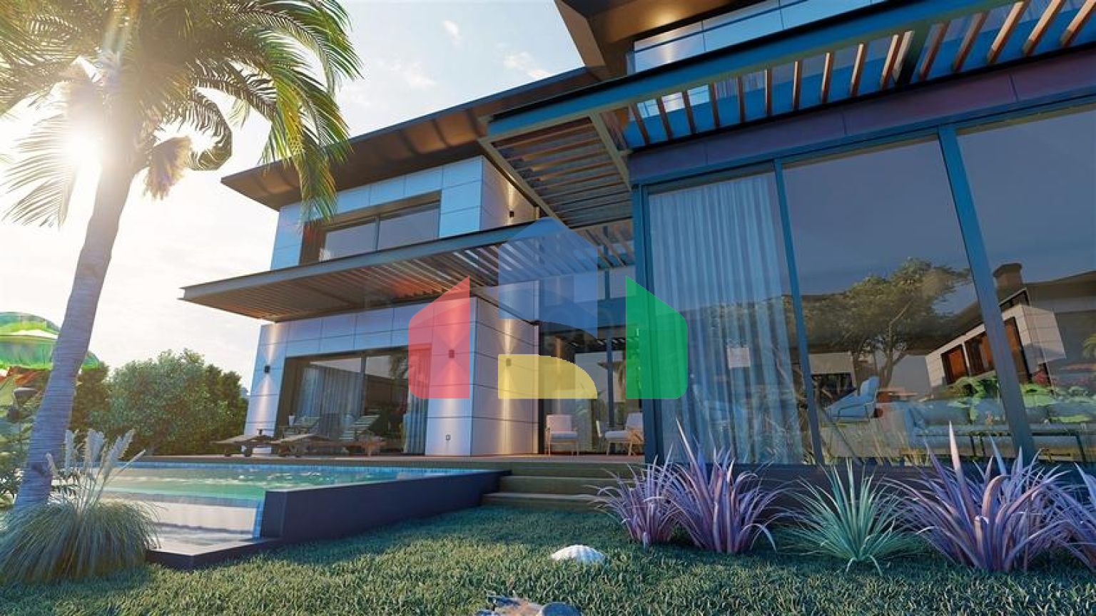 Вилла планировки 4+1 в районе Дошемеалты - Анталия