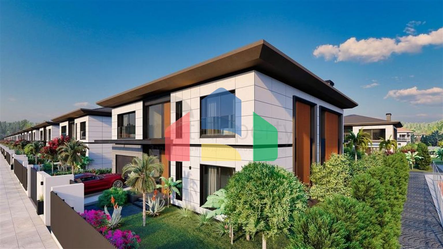 Вилла планировки 4+1 в районе Дошемеалты - Анталия