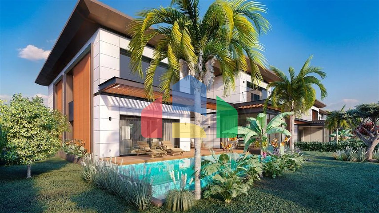 Вилла планировки 4+1 в районе Дошемеалты - Анталия