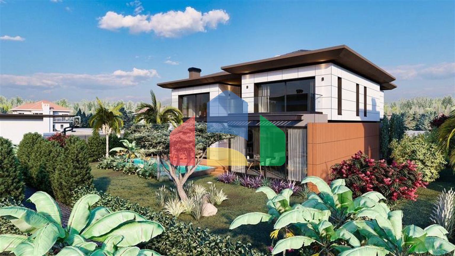 Вилла планировки 4+1 в районе Дошемеалты - Анталия