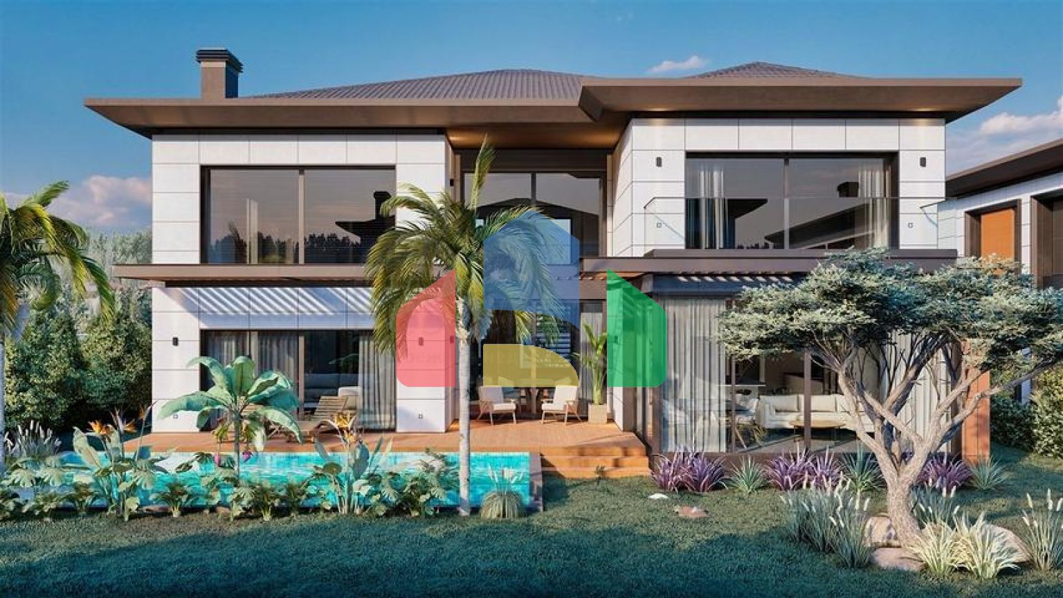 Вилла планировки 4+1 в районе Дошемеалты - Анталия