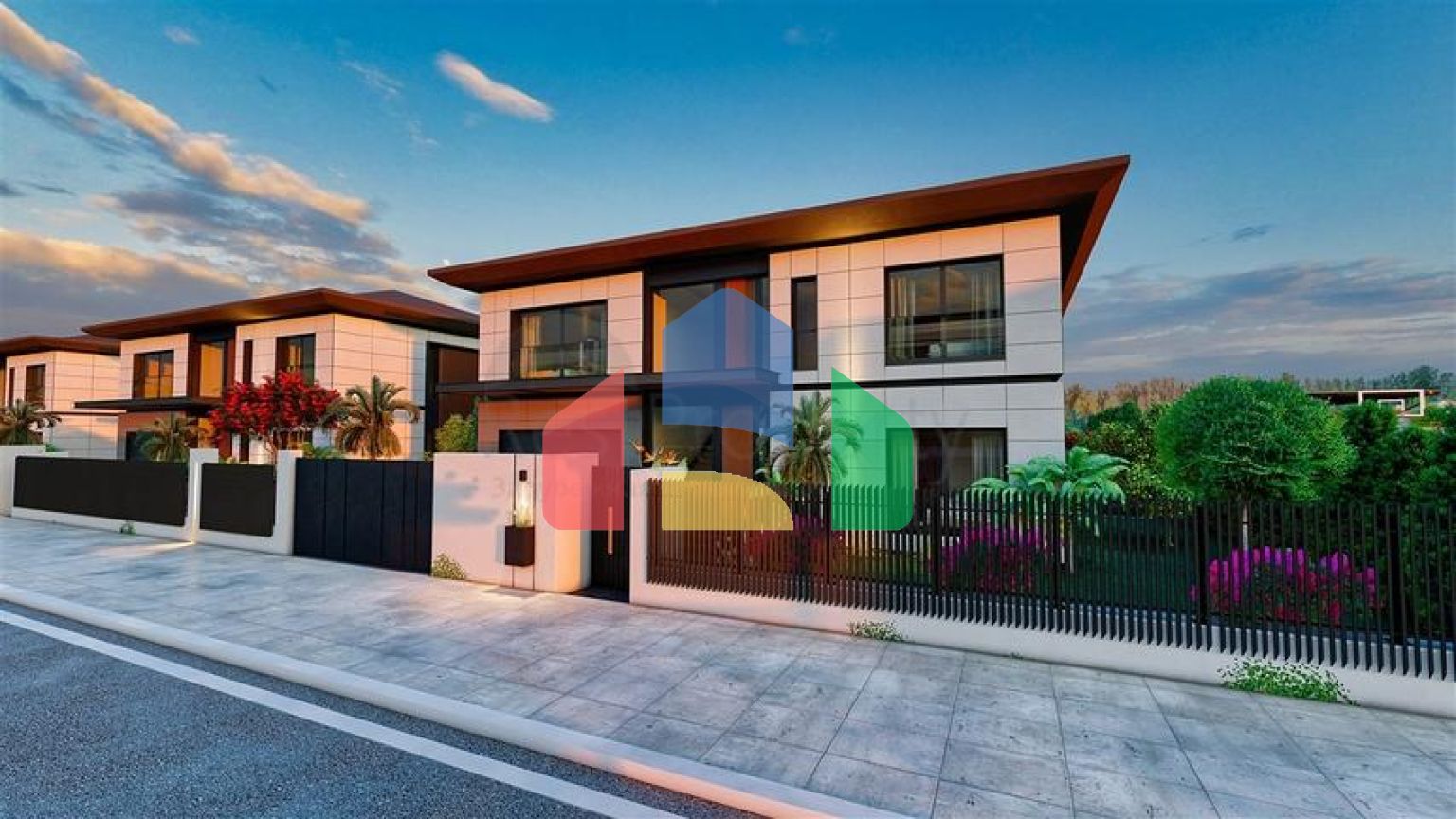 Вилла планировки 4+1 в районе Дошемеалты - Анталия