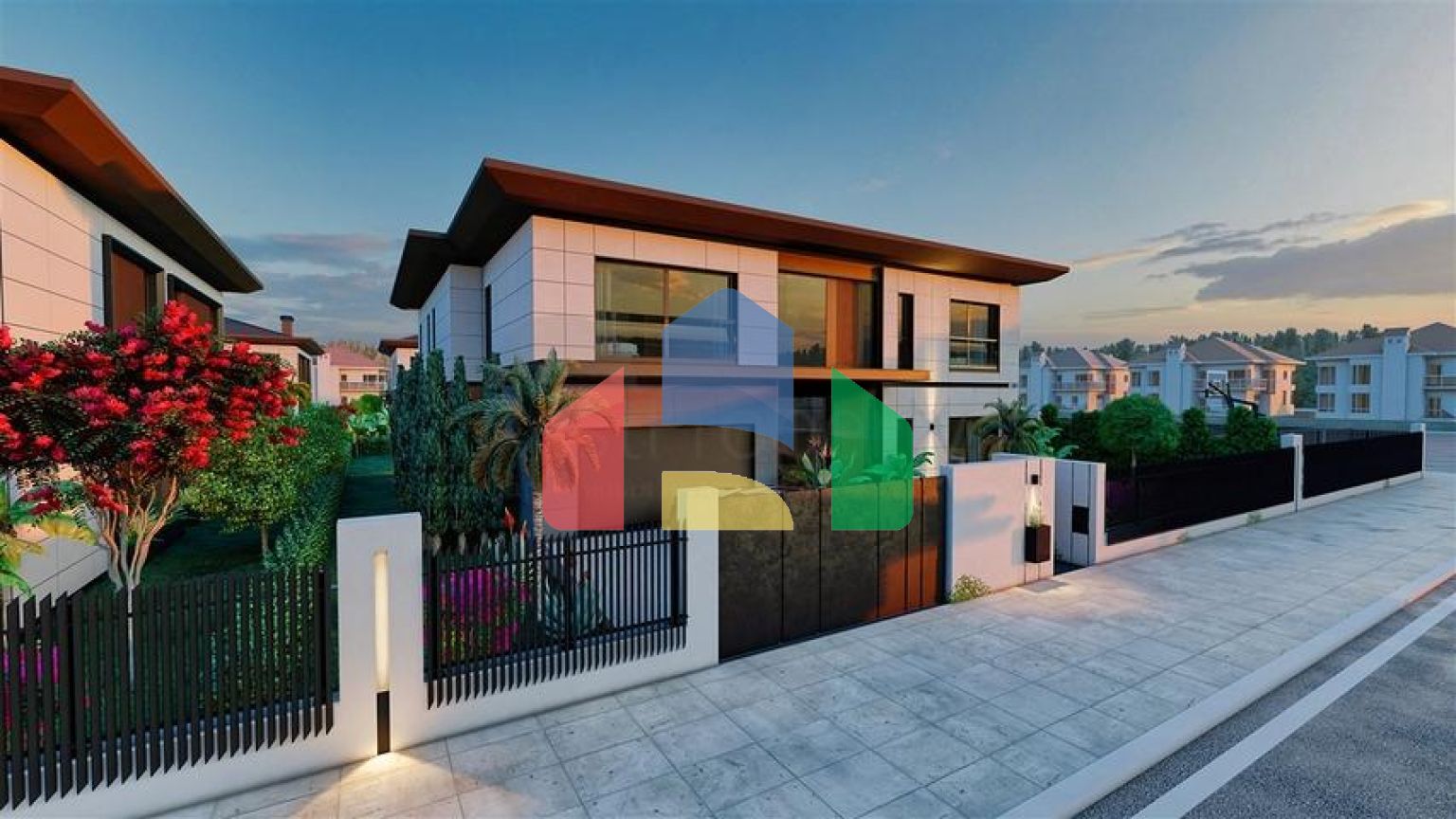 Вилла планировки 4+1 в районе Дошемеалты - Анталия