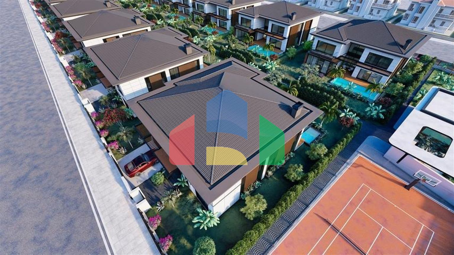 Вилла планировки 4+1 в районе Дошемеалты - Анталия