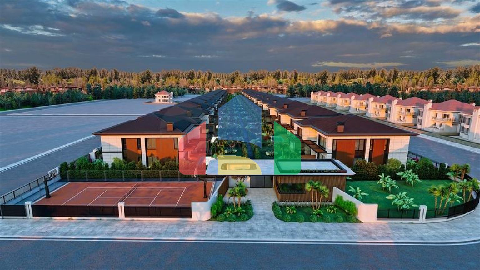 Вилла планировки 4+1 в районе Дошемеалты - Анталия