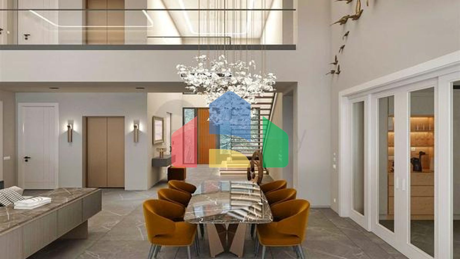 Вилла планировки 4+1 в районе Дошемеалты - Анталия