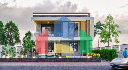 Вилла планировки 4+1 в районе Дошемеалты - Анталия