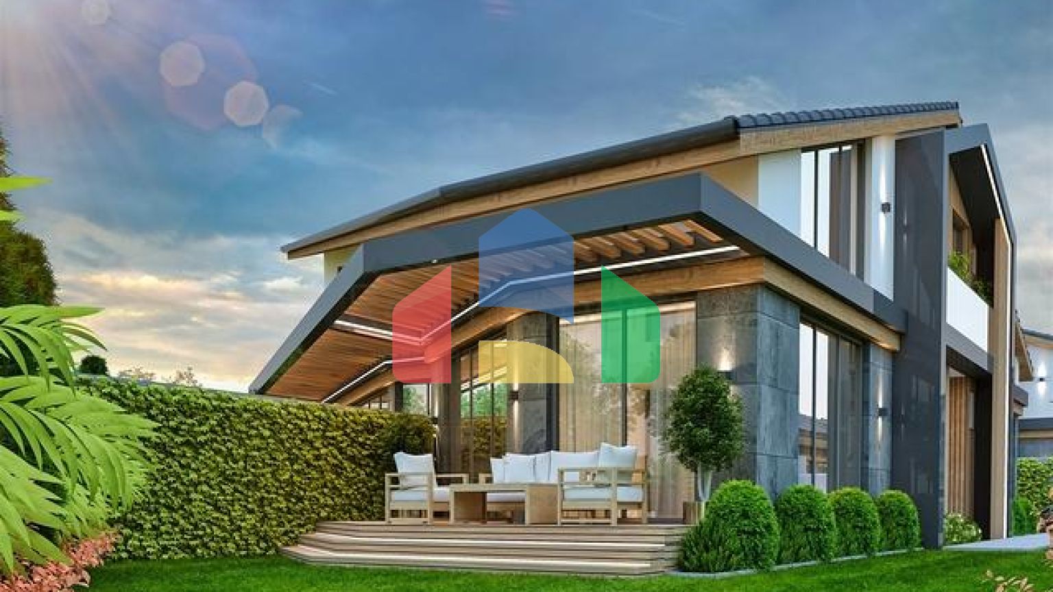 Вилла планировки 4+1 в районе Дошемеалты - Анталия