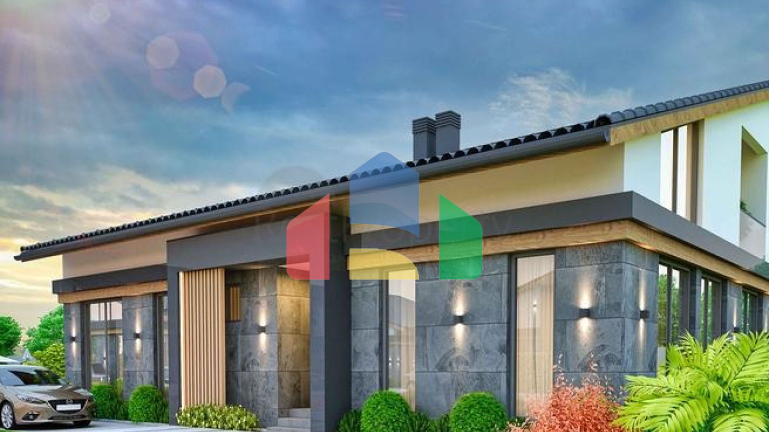 Вилла планировки 4+1 в районе Дошемеалты - Анталия