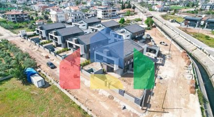 Виллы в комплексе планировки 4+1 в районе Дошемеалты - Анталия