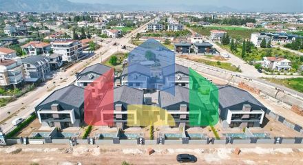 Виллы в комплексе планировки 4+1 в районе Дошемеалты - Анталия