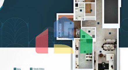 Квартира планування 4 + 1 в районі Дошемеалти - Анталія