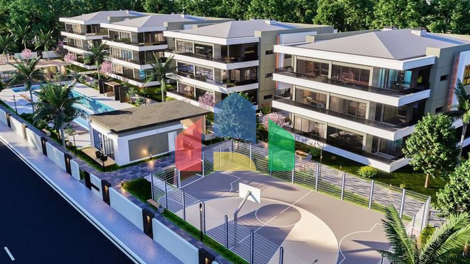 Квартира планування 4 + 1 в районі Дошемеалти - Анталія