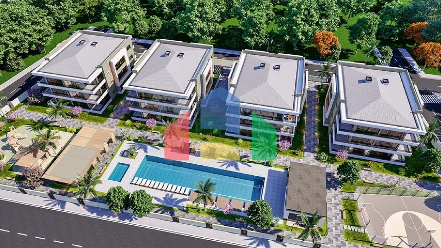 Квартира планування 4 + 1 в районі Дошемеалти - Анталія