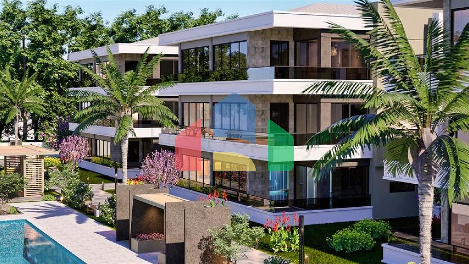 Квартира планування 4 + 1 в районі Дошемеалти - Анталія