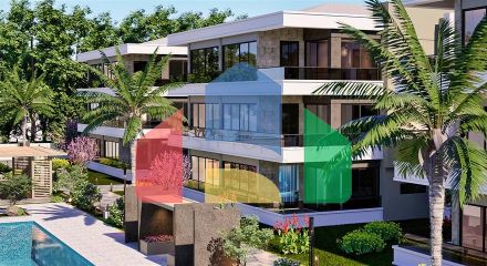 Квартира планування 4 + 1 в районі Дошемеалти - Анталія