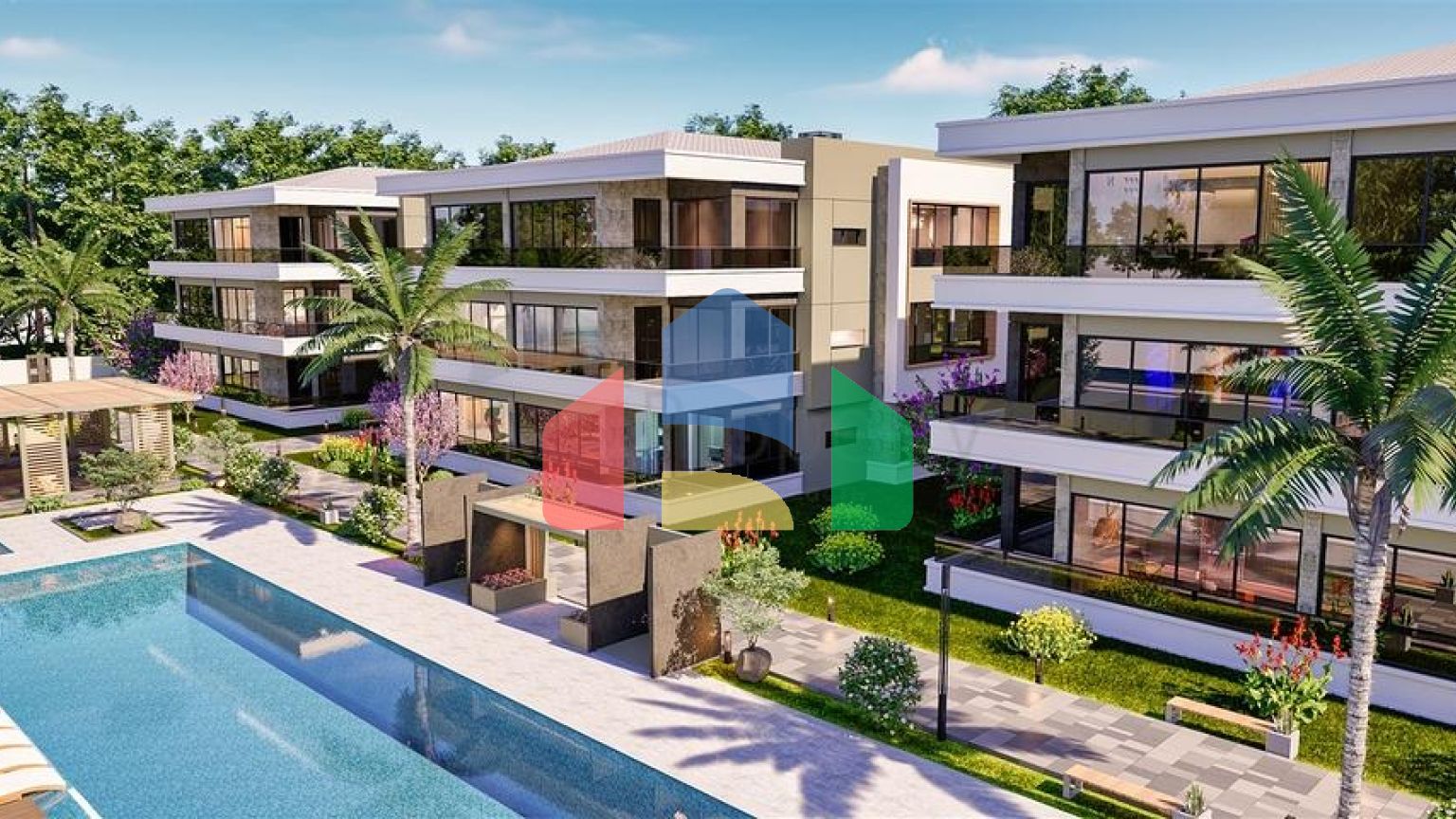 Квартира планування 4 + 1 в районі Дошемеалти - Анталія