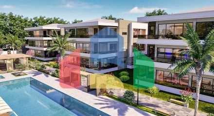 Квартира планування 4 + 1 в районі Дошемеалти - Анталія