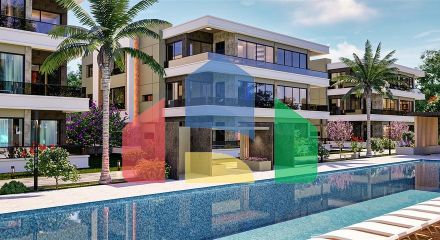 Квартира планування 4 + 1 в районі Дошемеалти - Анталія