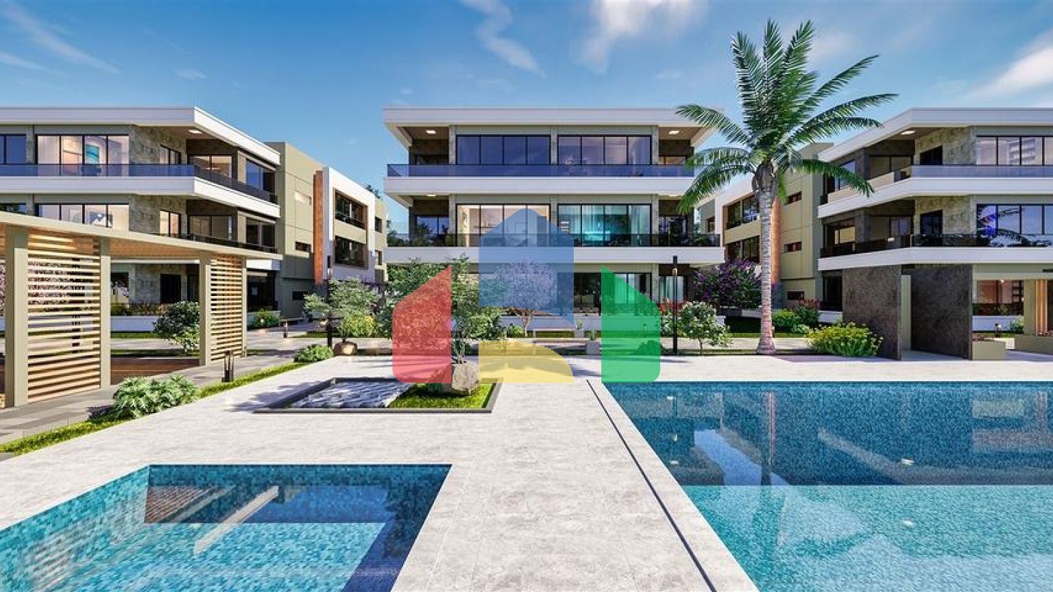 Квартира планування 4 + 1 в районі Дошемеалти - Анталія