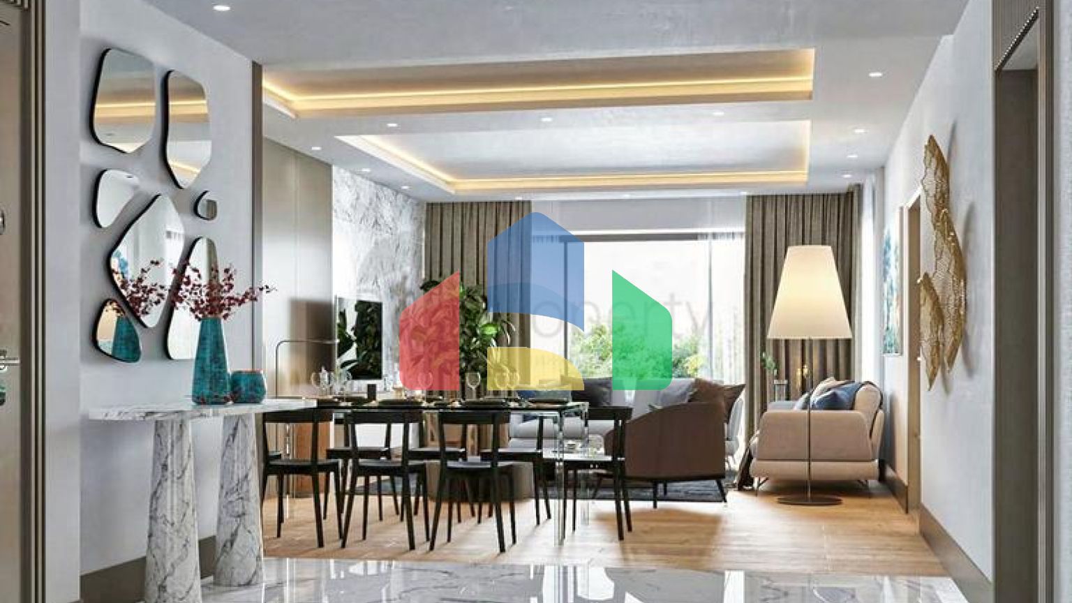 Квартира планування 4 + 1 в районі Дошемеалти - Анталія