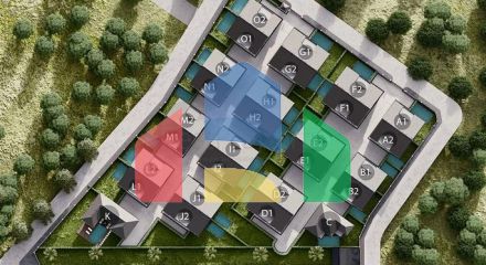 Виллы планировки 3+1 , 4+1 и 5+1 в районе Дошемеалты - Анталия