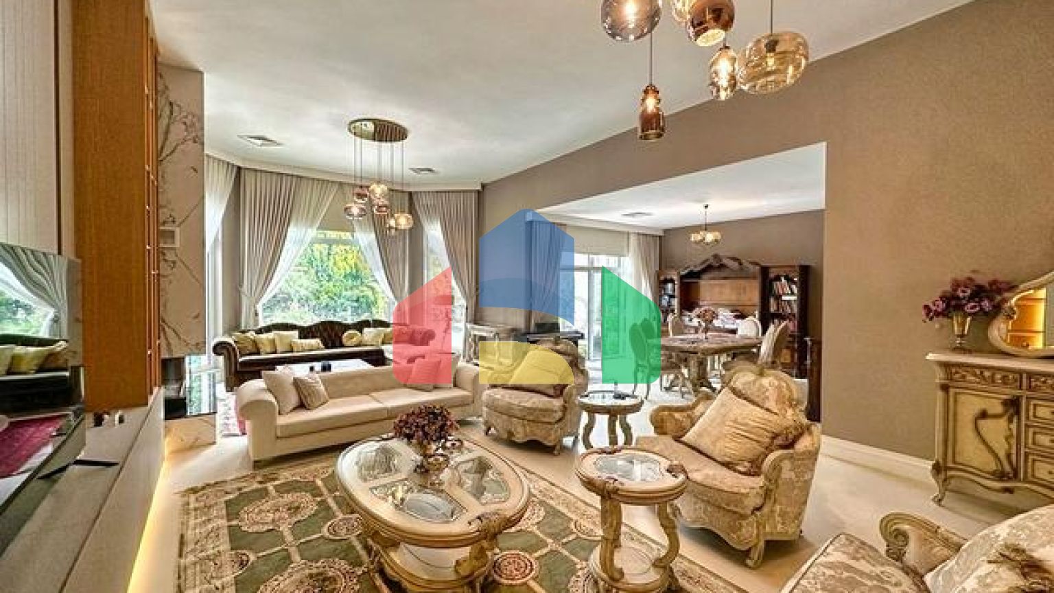 Вилла планировки 5+1 в районе Дошемеалты - Анталия