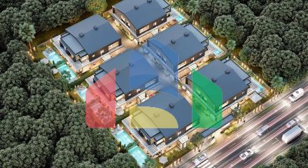 Вилла планировки 4+1 в районе Дошемеалты - Анталия