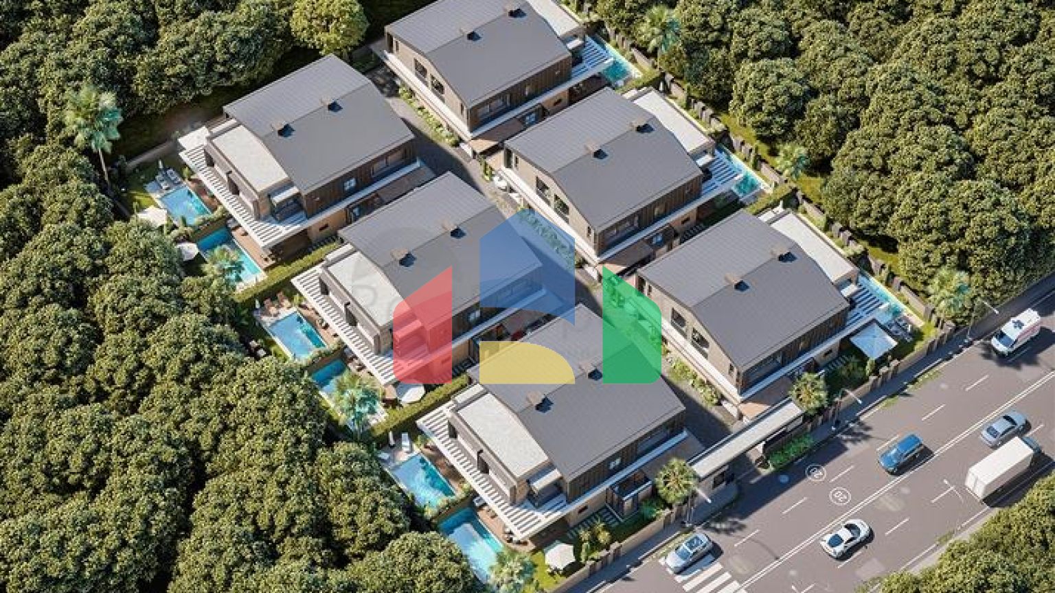 Вилла планировки 4+1 в районе Дошемеалты - Анталия