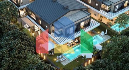 Вилла планировки 4+1 в районе Дошемеалты - Анталия