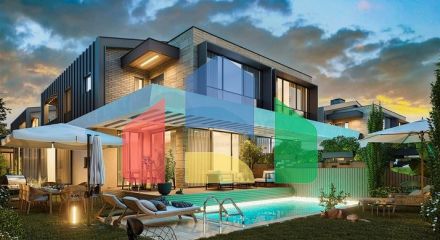 Вилла планировки 4+1 в районе Дошемеалты - Анталия