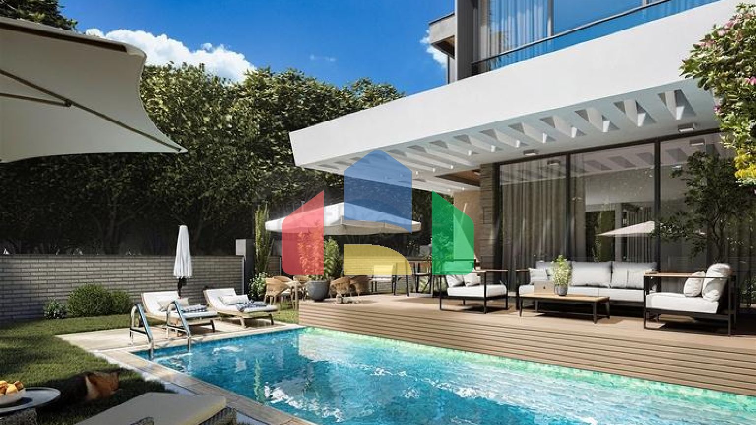 Вилла планировки 4+1 в районе Дошемеалты - Анталия