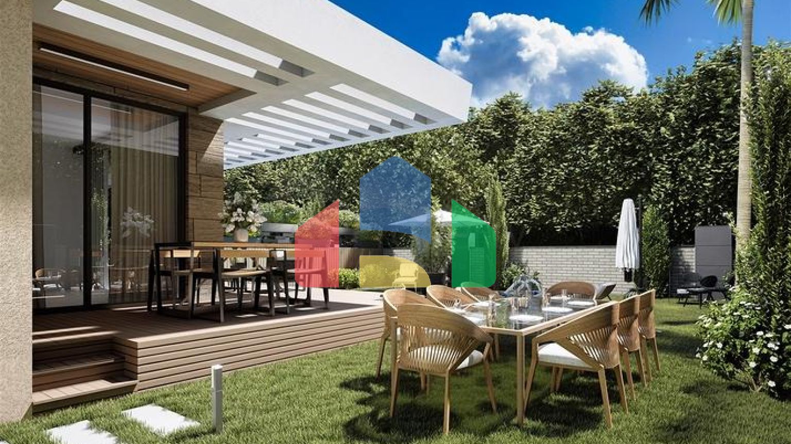 Вилла планировки 4+1 в районе Дошемеалты - Анталия