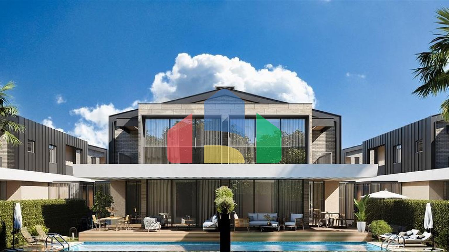 Вилла планировки 4+1 в районе Дошемеалты - Анталия