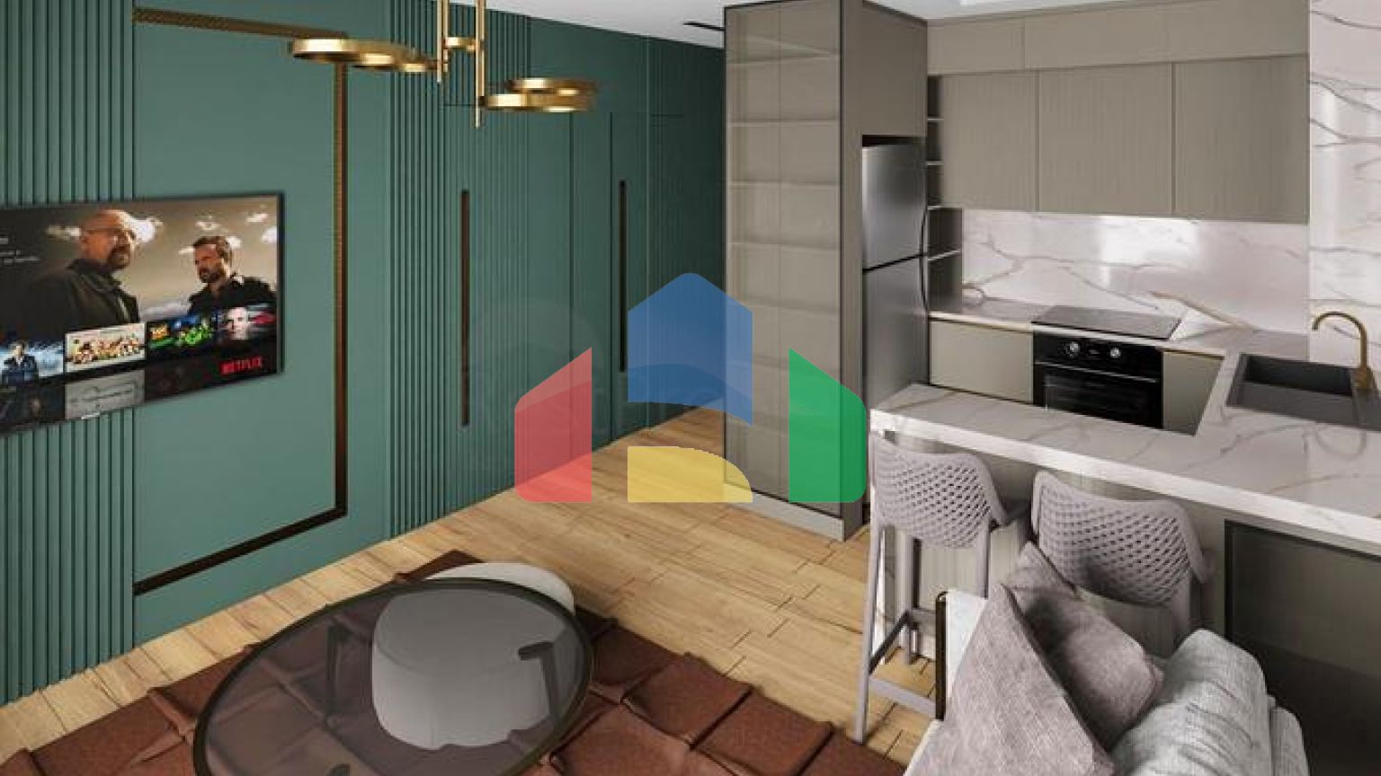 Квартира планировки 1+1 в районе Дошемеалты - Анталия