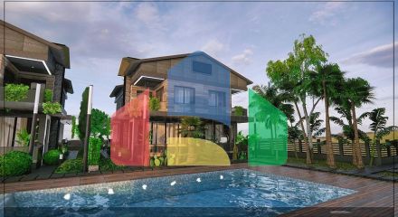 Вілла планування 4 + 1 в мікрорайоні Алтинкале - Анталія