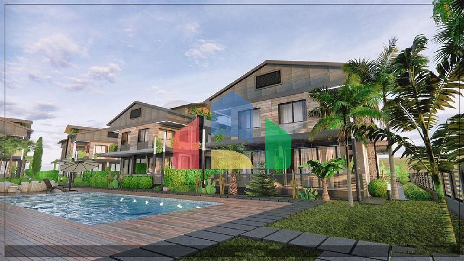 Вілла планування 4 + 1 в мікрорайоні Алтинкале - Анталія