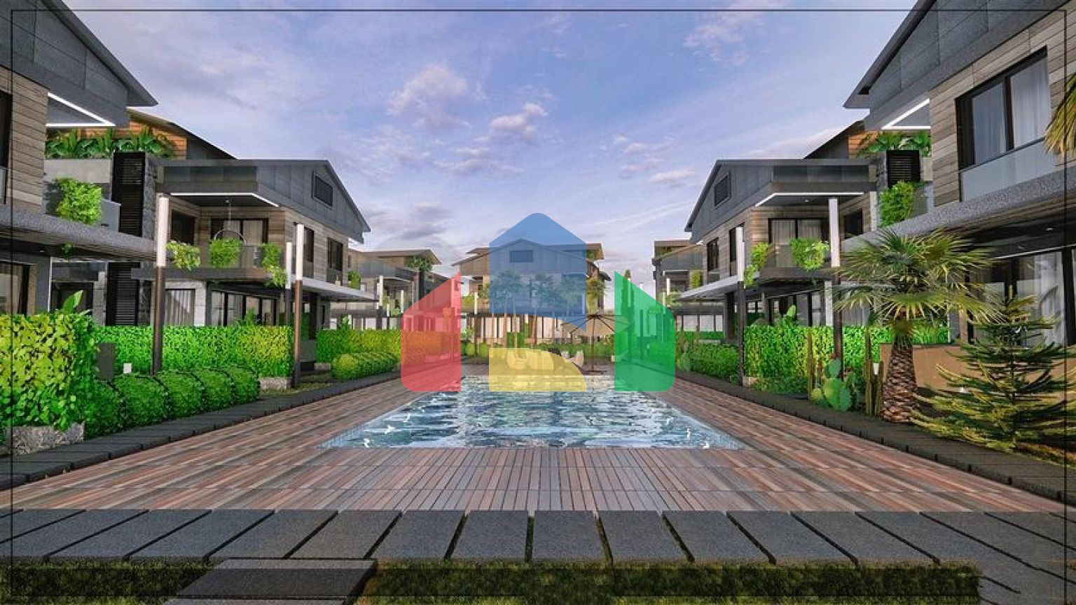 Вілла планування 4 + 1 в мікрорайоні Алтинкале - Анталія