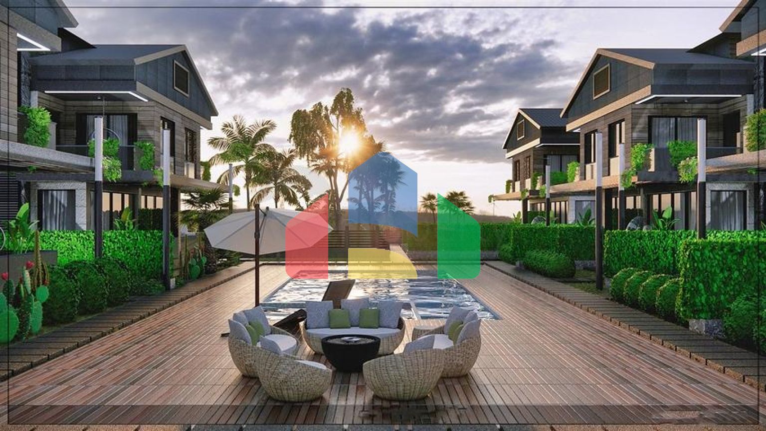 Вілла планування 4 + 1 в мікрорайоні Алтинкале - Анталія