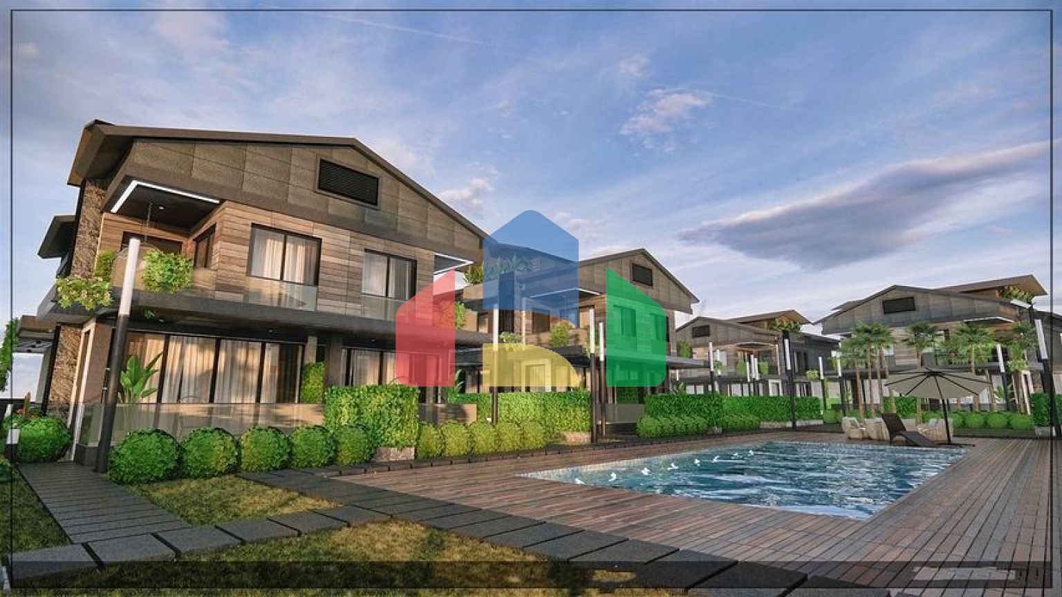 Вілла планування 4 + 1 в мікрорайоні Алтинкале - Анталія