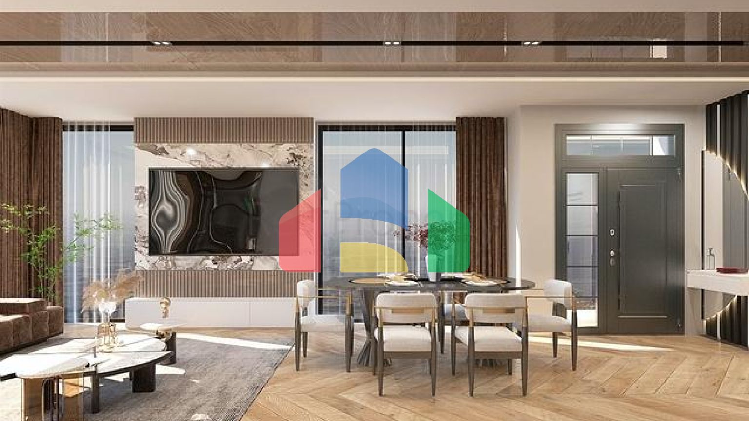 Вілла планування 4 + 1 в мікрорайоні Алтинкале - Анталія