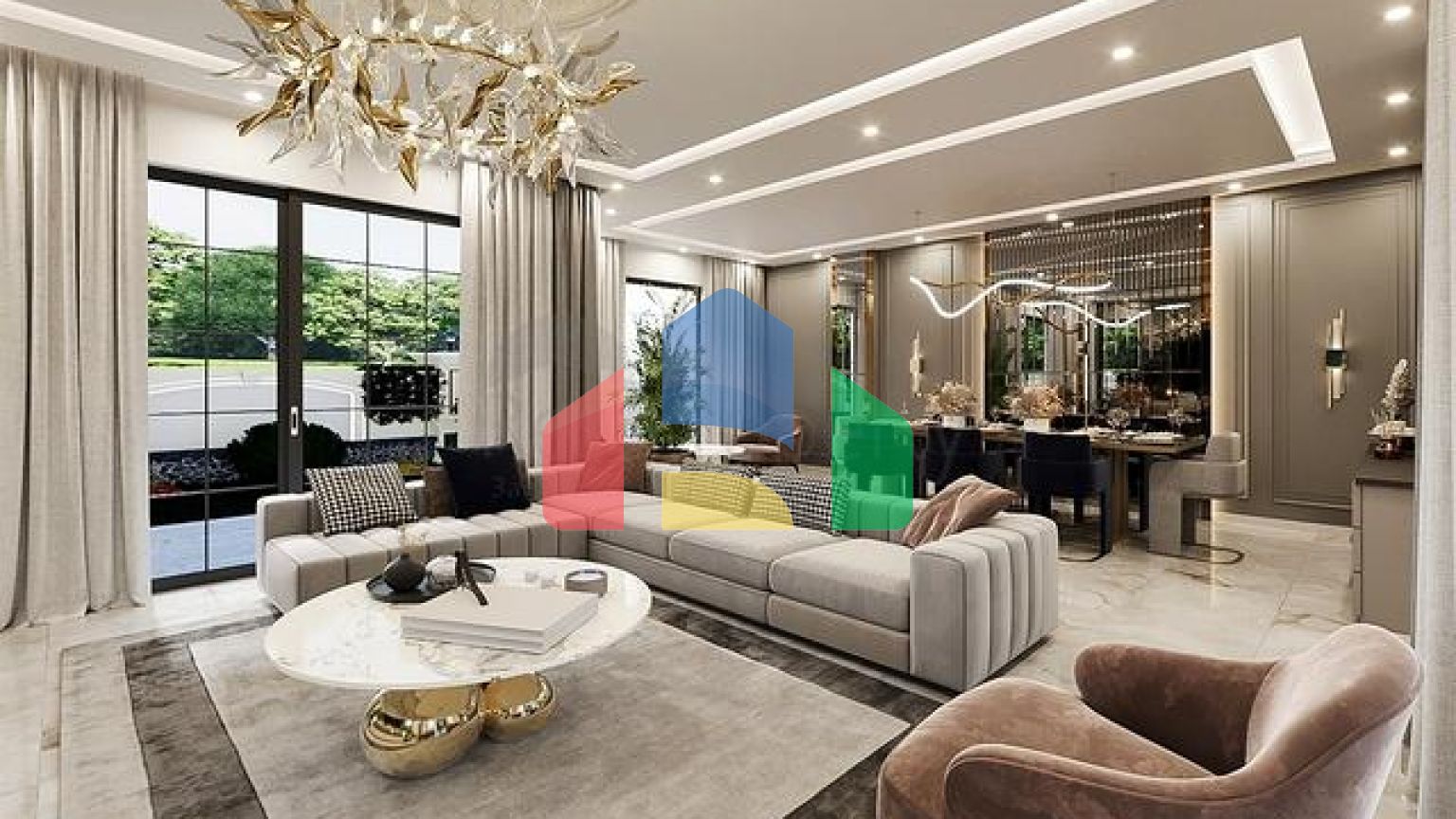 Вілла планування 5 + 1 в районі Дошемеалти - Анталія