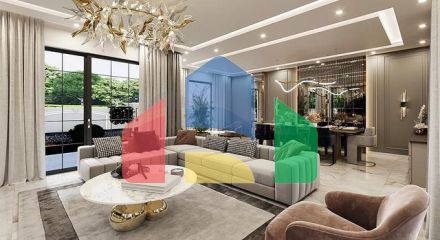 Вілла планування 5 + 1 в районі Дошемеалти - Анталія