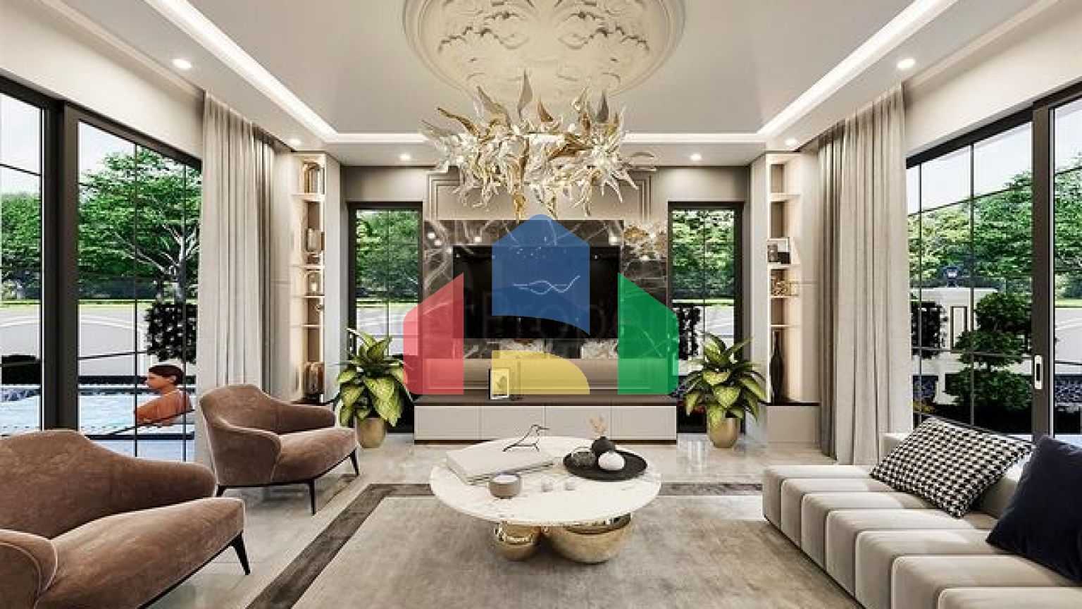 Вілла планування 5 + 1 в районі Дошемеалти - Анталія