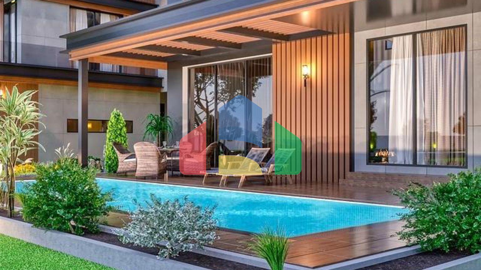 Вілла в комплексі планування 9 + 2 в районі Дошемеалти - Анталія