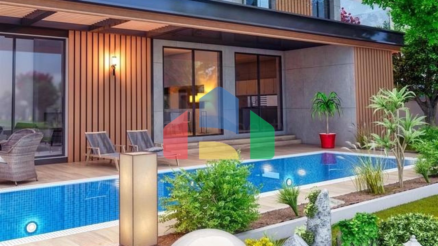 Вілла в комплексі планування 9 + 2 в районі Дошемеалти - Анталія