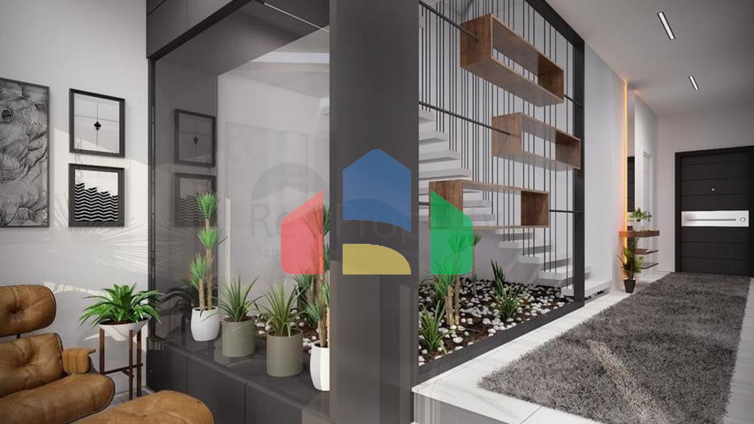 Трехэтажная вилла планировки 5+1 в районе Дошемеалты - Анталия